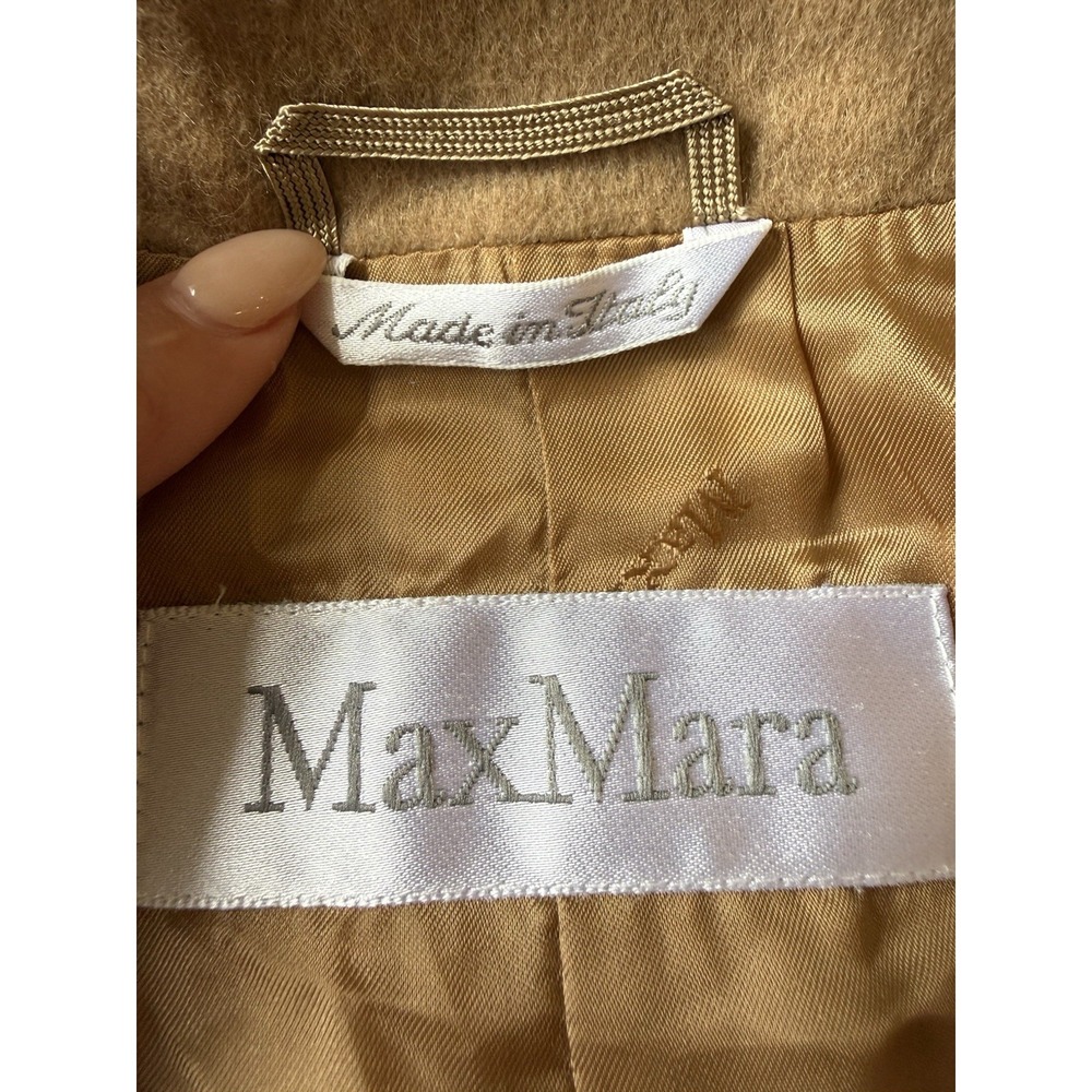 Vintage Max Mara Made in Italy Camel Hair Jacket Tan Women EU 42 US 6 Tan Blazer - Picture 7 of 12